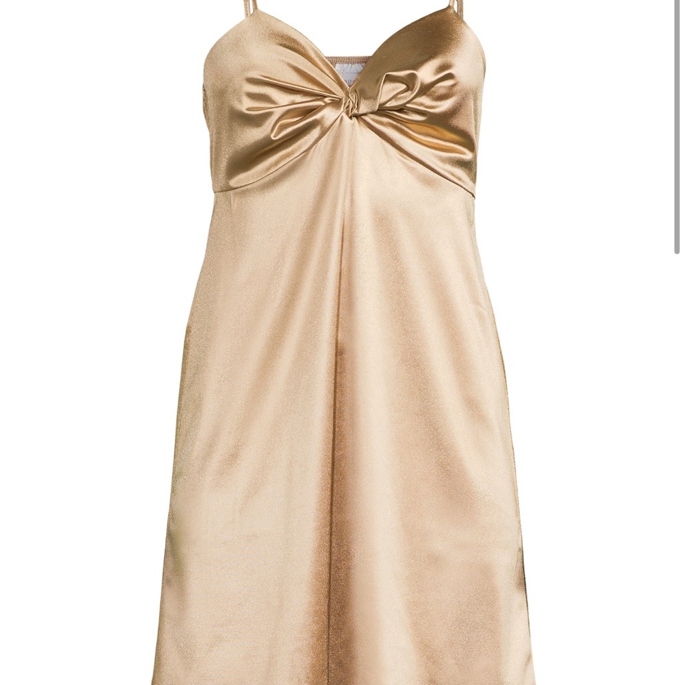 No Boundaries Shimmery Gold Dress Size 7/9